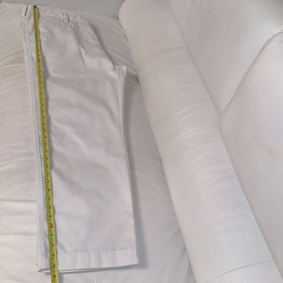 Reprieve Men’s Cotton Blend Relaxed Straight Life Khaki White Pants Size 40/30 - Picture 6 of 11